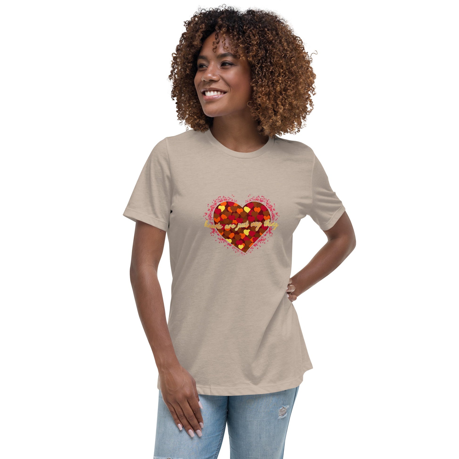 Hearts Are Just My Thing Women's Relaxed T-Shirt - Stark Reality Intellectual Apparel