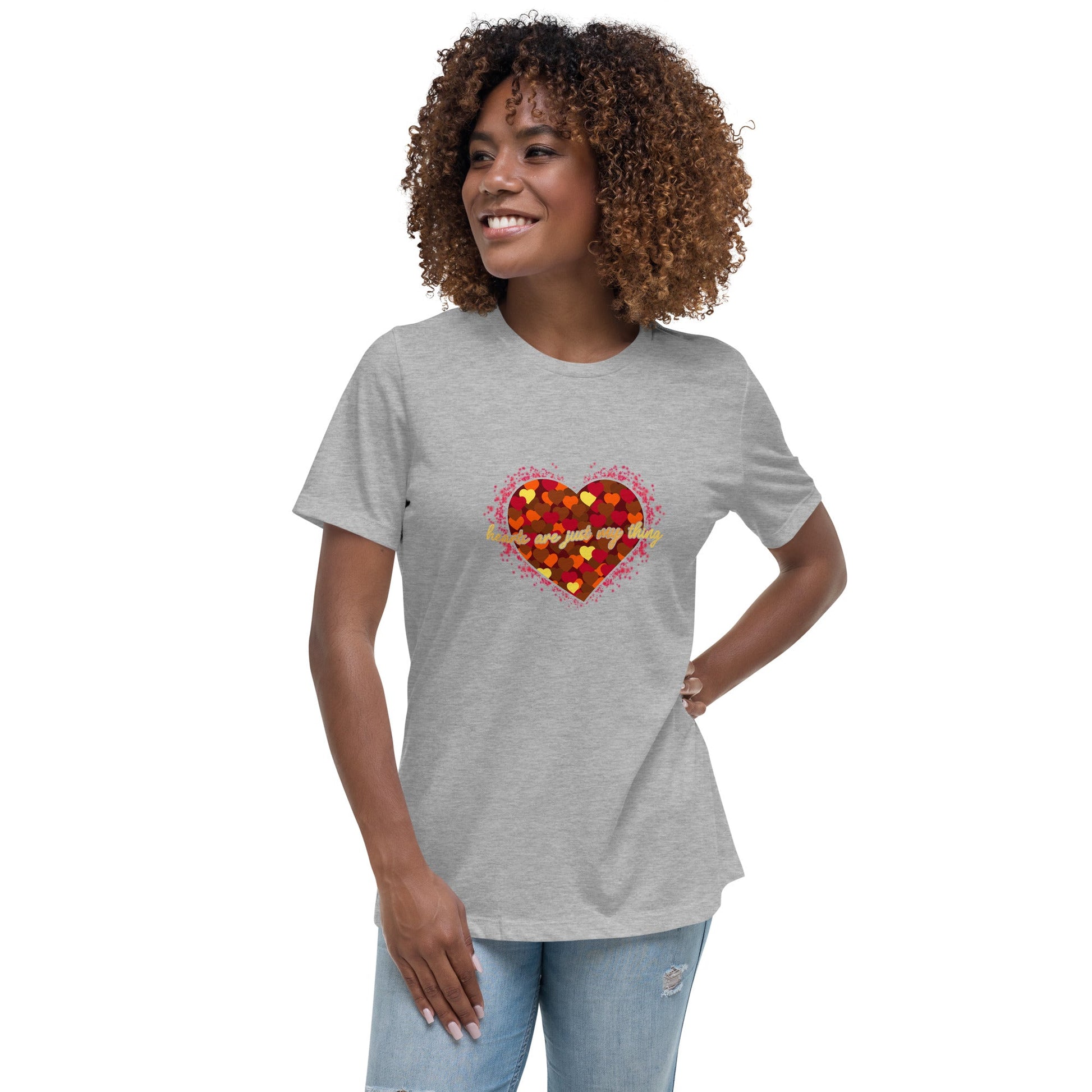 Hearts Are Just My Thing Women's Relaxed T-Shirt - Stark Reality Intellectual Apparel