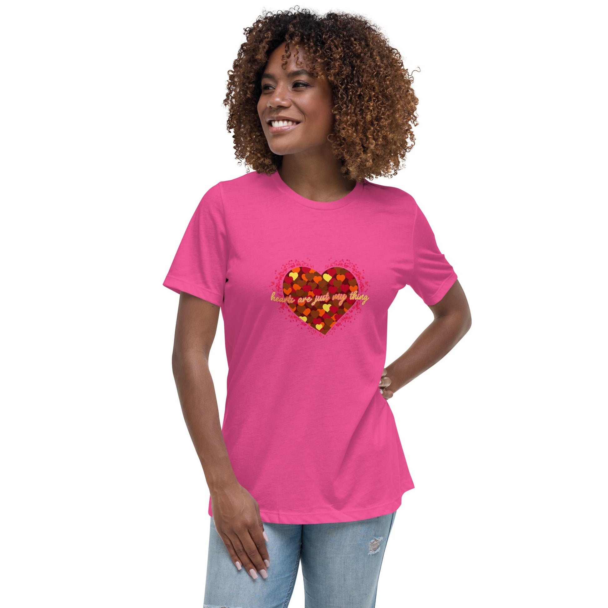 Hearts Are Just My Thing Women's Relaxed T-Shirt - Stark Reality Intellectual Apparel