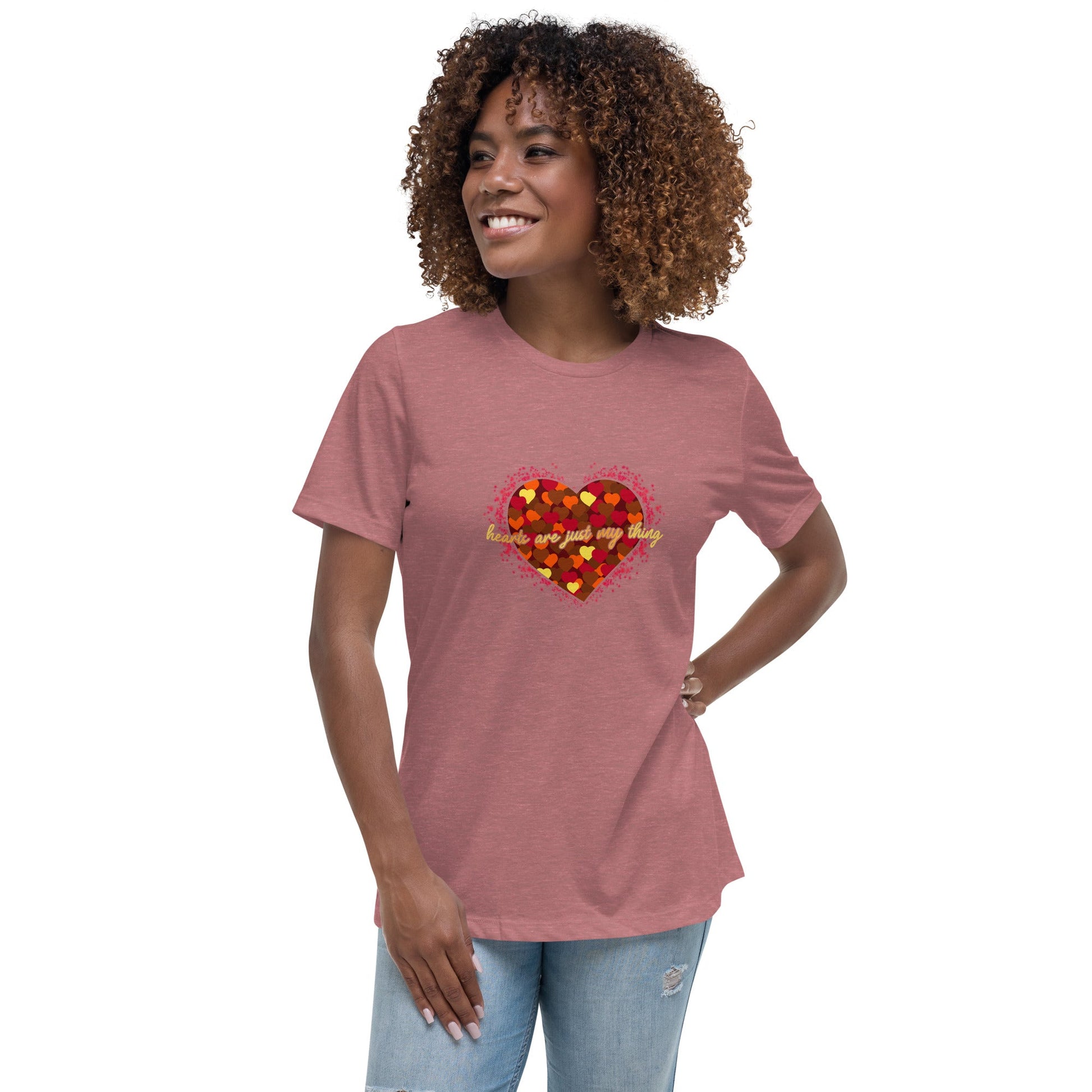 Hearts Are Just My Thing Women's Relaxed T-Shirt - Stark Reality Intellectual Apparel