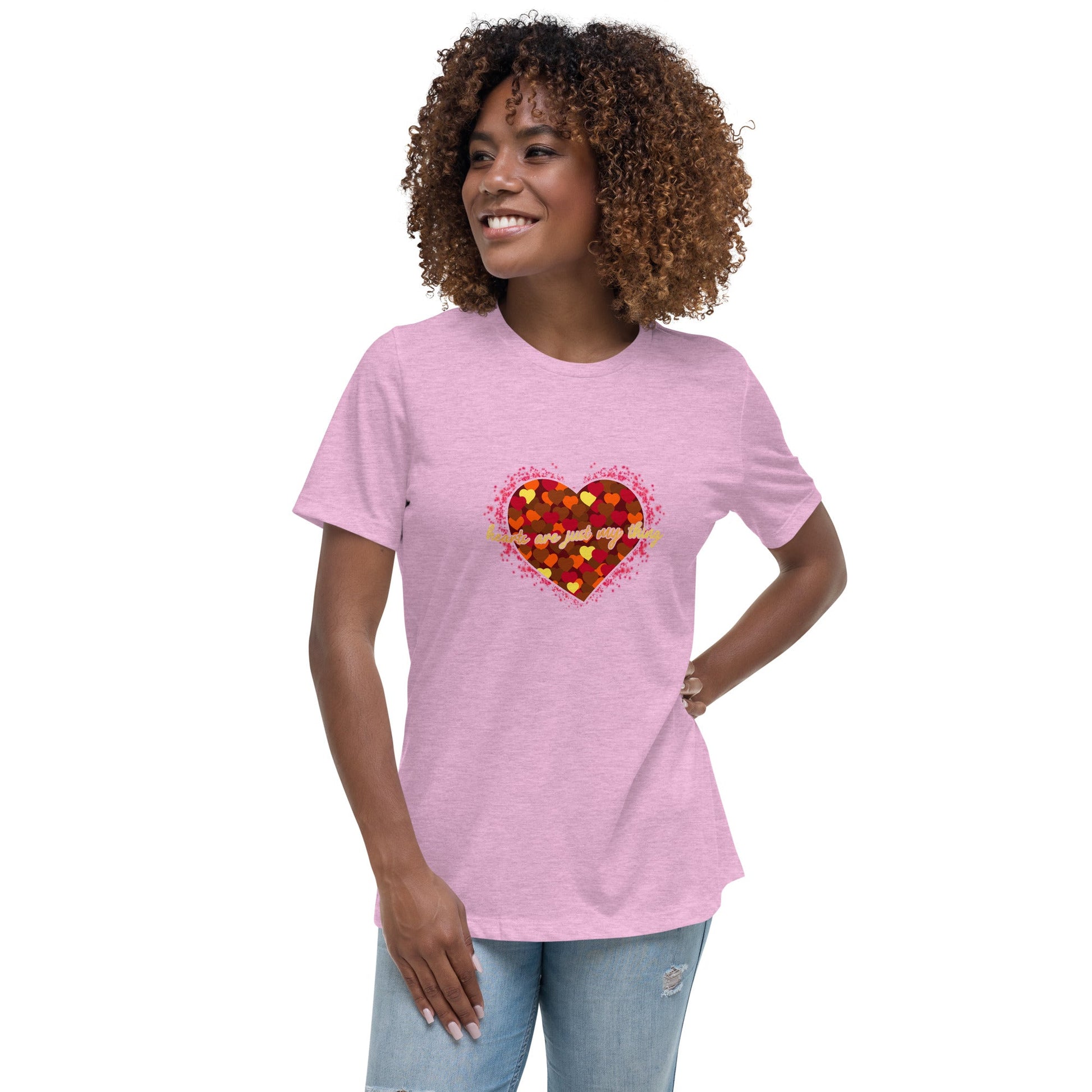 Hearts Are Just My Thing Women's Relaxed T-Shirt - Stark Reality Intellectual Apparel