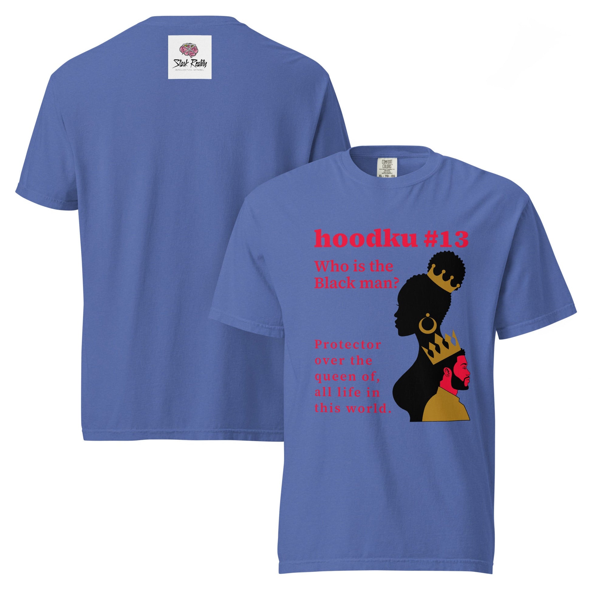 hoodku 13 garment - dyed heavyweight t-shirt - Stark Reality Intellectual Apparel