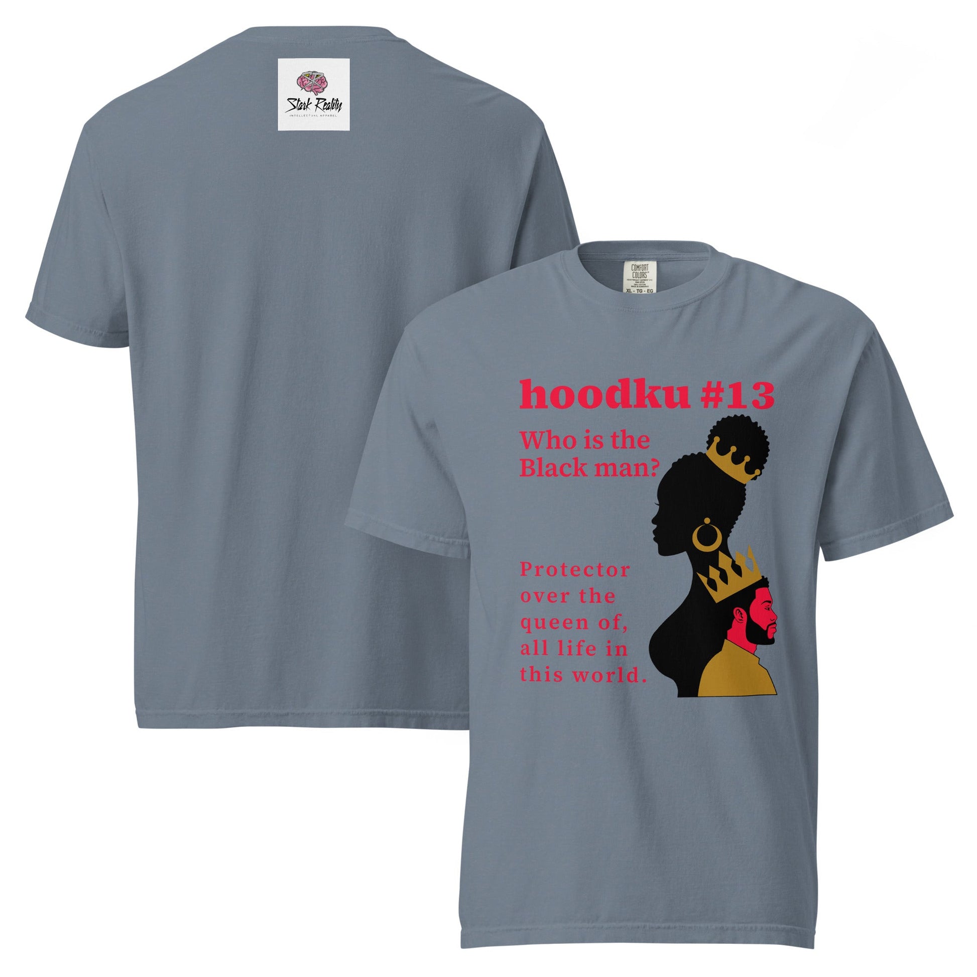 hoodku 13 garment - dyed heavyweight t-shirt - Stark Reality Intellectual Apparel