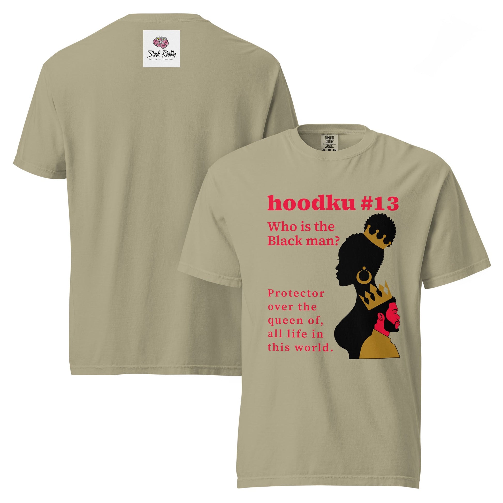 hoodku 13 garment - dyed heavyweight t-shirt - Stark Reality Intellectual Apparel