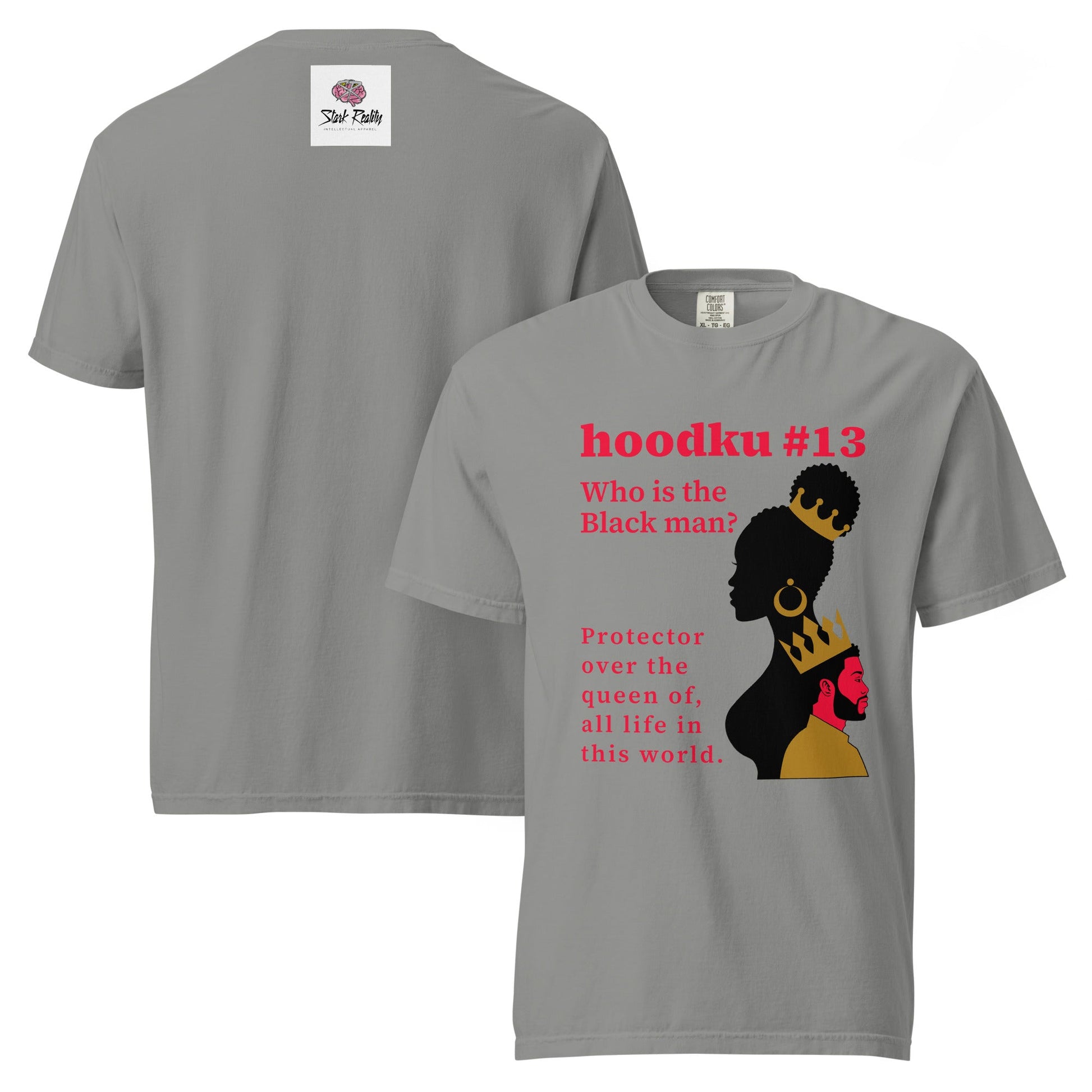 hoodku 13 garment - dyed heavyweight t-shirt - Stark Reality Intellectual Apparel