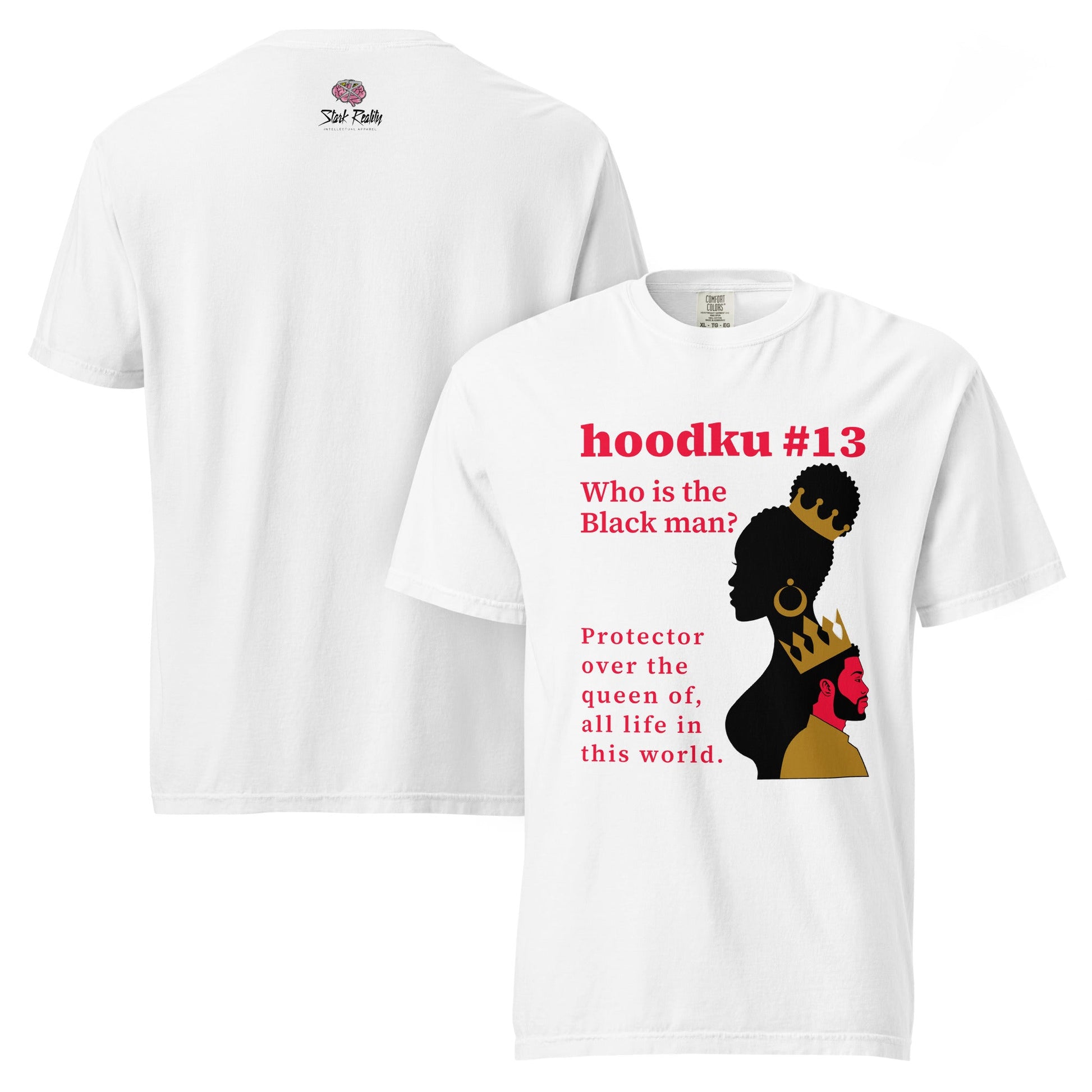 hoodku 13 garment - dyed heavyweight t-shirt - Stark Reality Intellectual Apparel