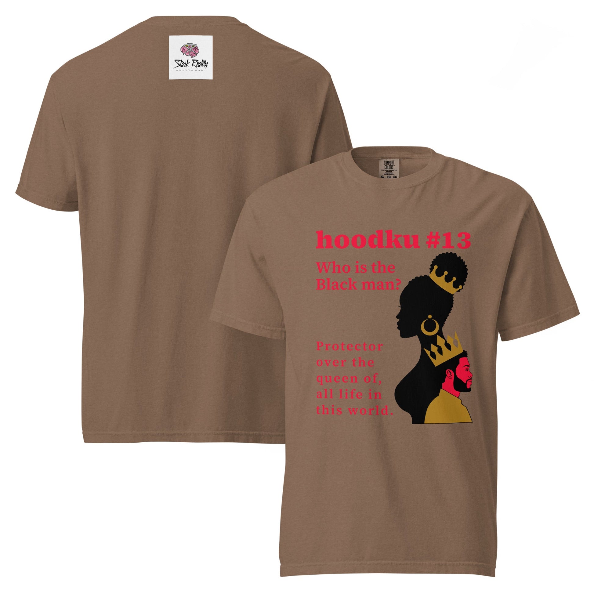hoodku 13 garment - dyed heavyweight t-shirt - Stark Reality Intellectual Apparel