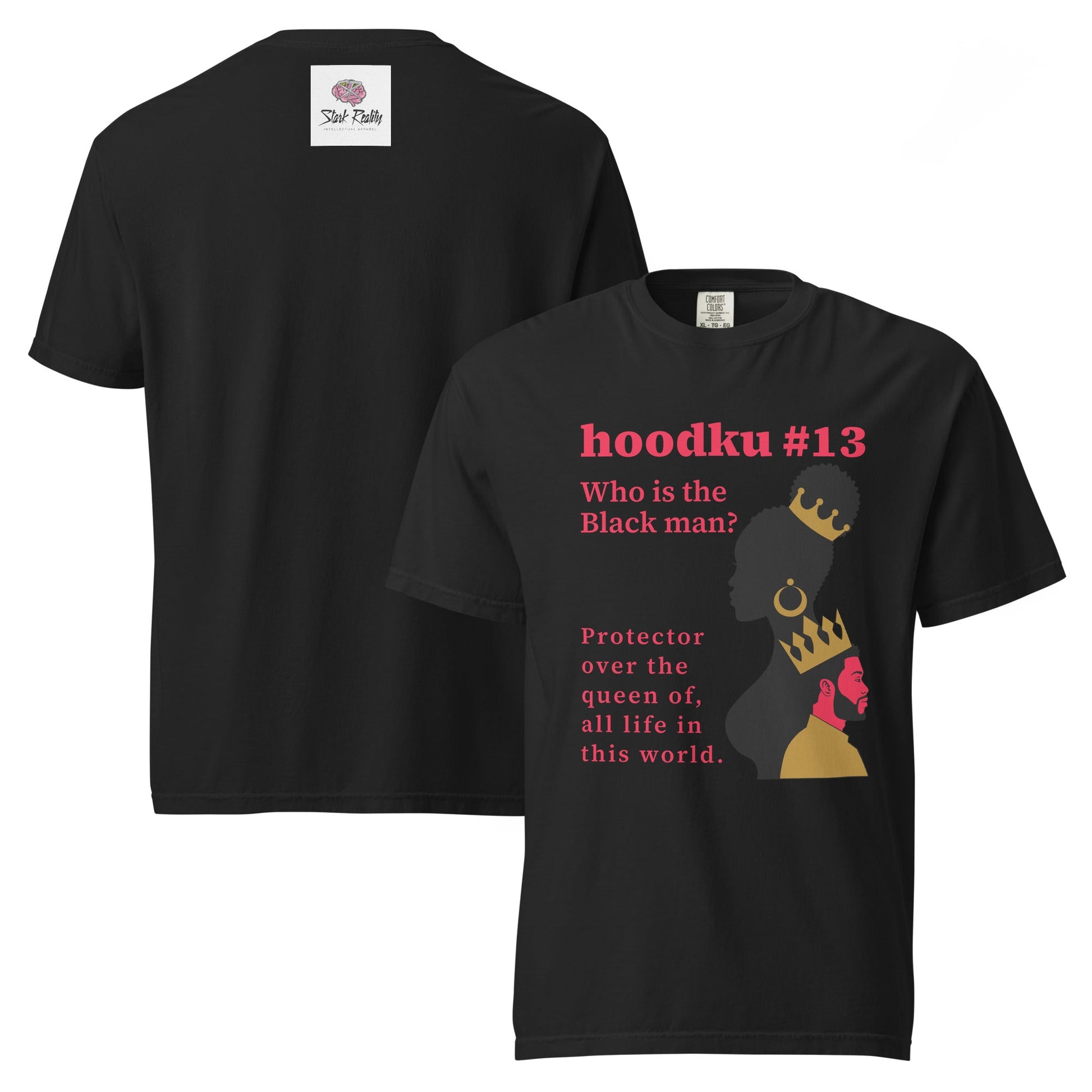 hoodku 13 garment - dyed heavyweight t-shirt - Stark Reality Intellectual Apparel