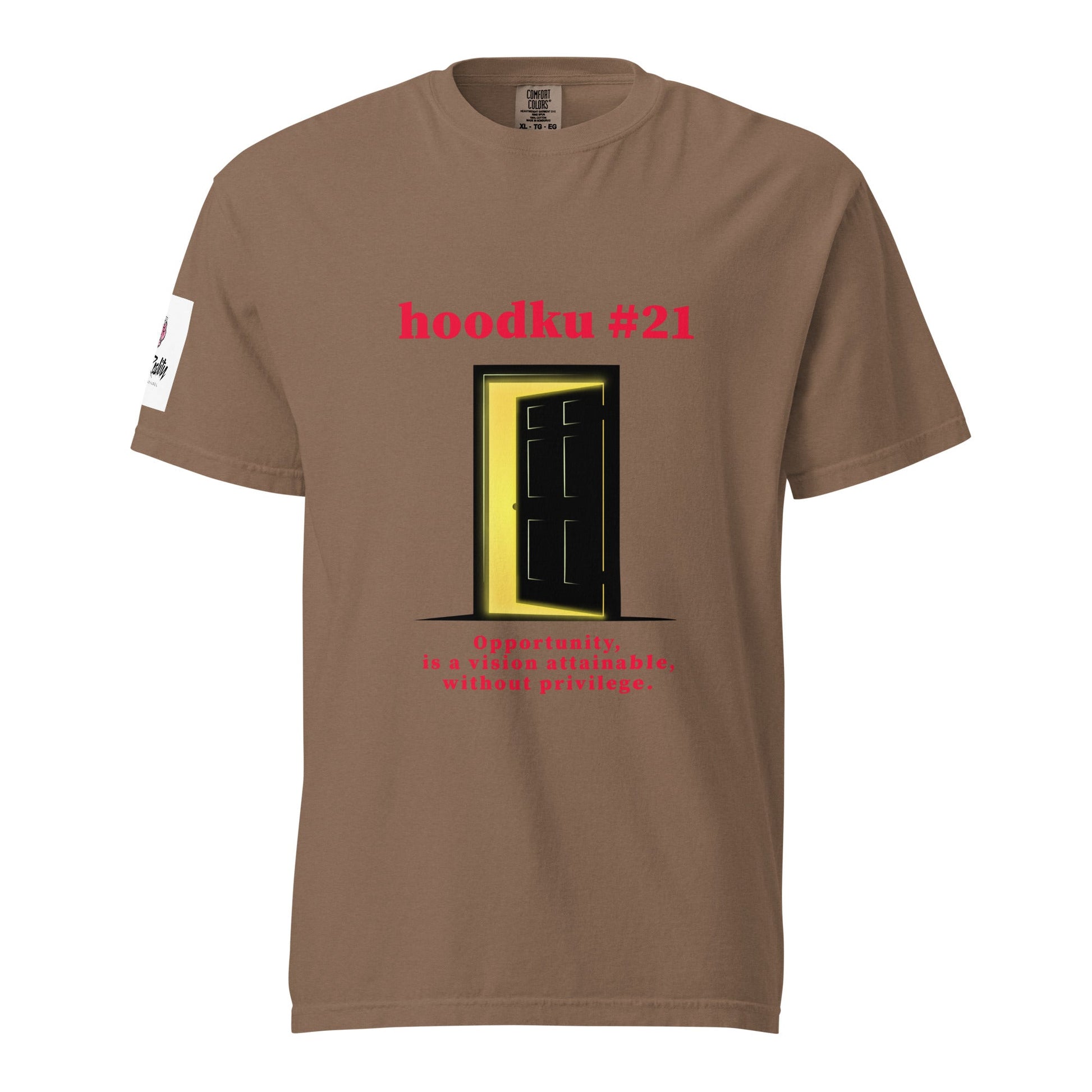 hoodku 21 Men's garment - dyed heavyweight t-shirt - Stark Reality Intellectual Apparel