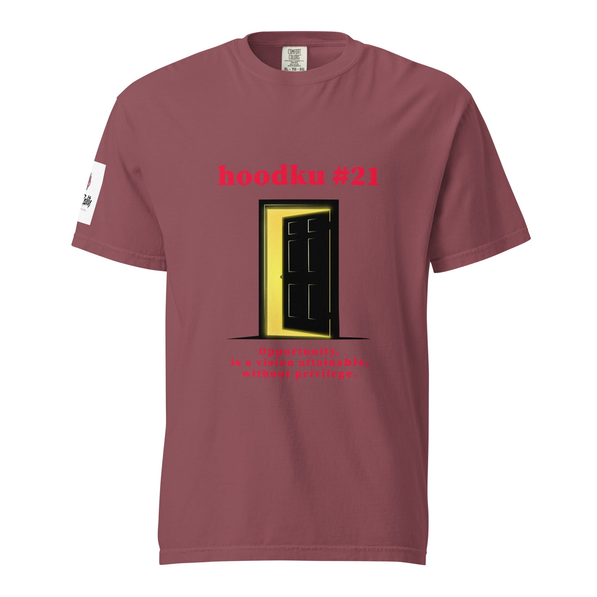 hoodku 21 Men's garment - dyed heavyweight t-shirt - Stark Reality Intellectual Apparel