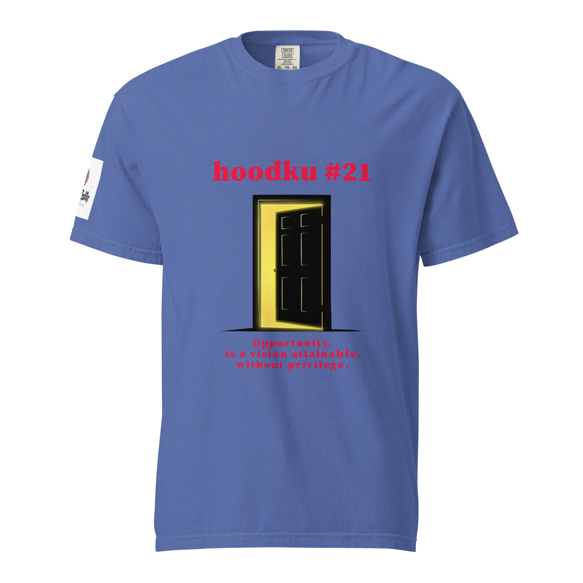 hoodku 21 Men's garment - dyed heavyweight t-shirt - Stark Reality Intellectual Apparel