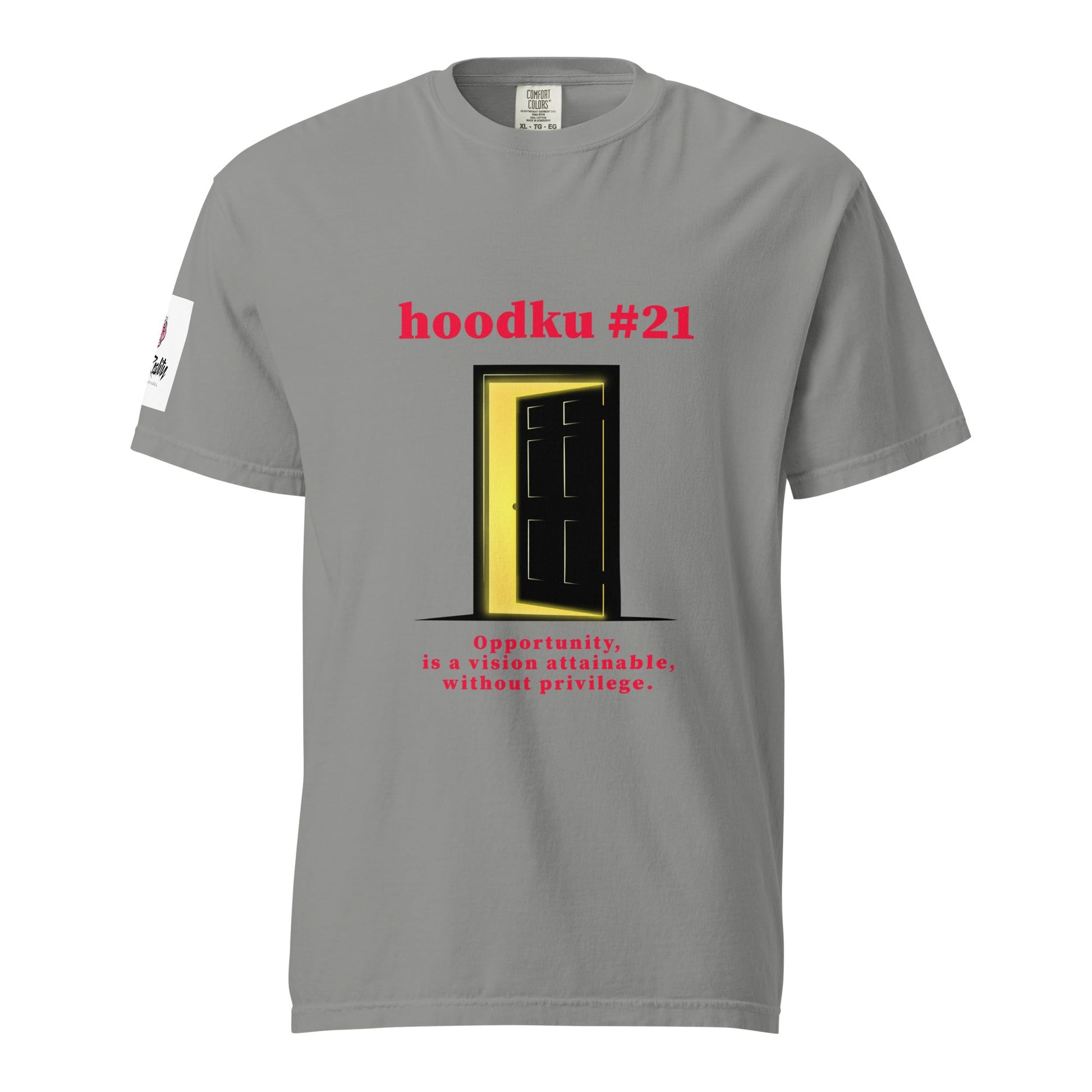 hoodku 21 Men's garment - dyed heavyweight t-shirt - Stark Reality Intellectual Apparel