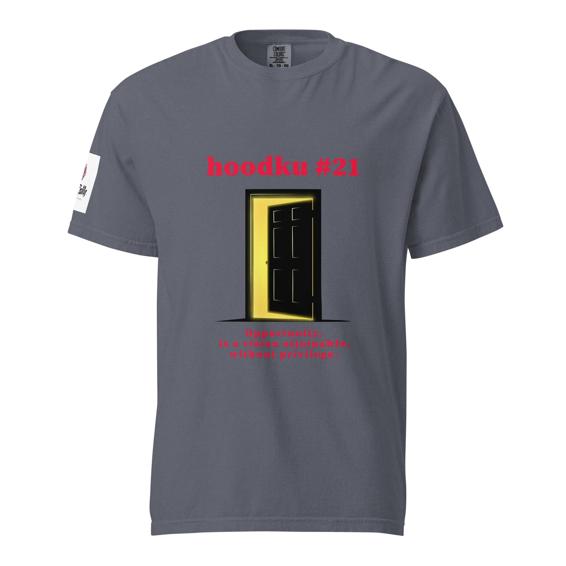 hoodku 21 Men's garment - dyed heavyweight t-shirt - Stark Reality Intellectual Apparel