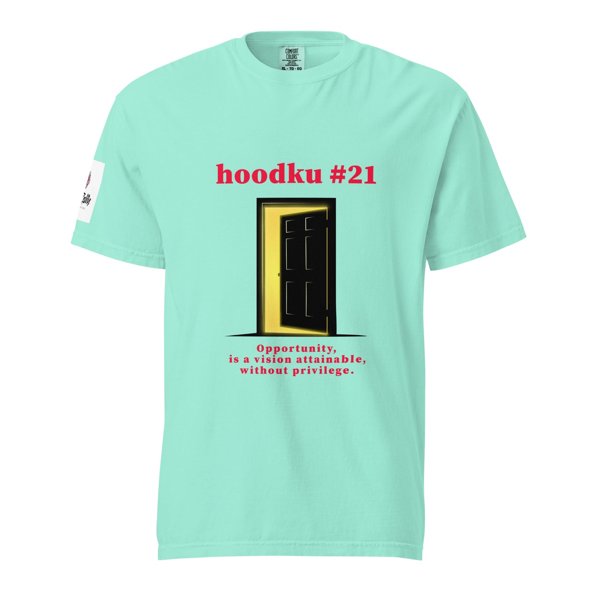 hoodku 21 Men's garment - dyed heavyweight t-shirt - Stark Reality Intellectual Apparel