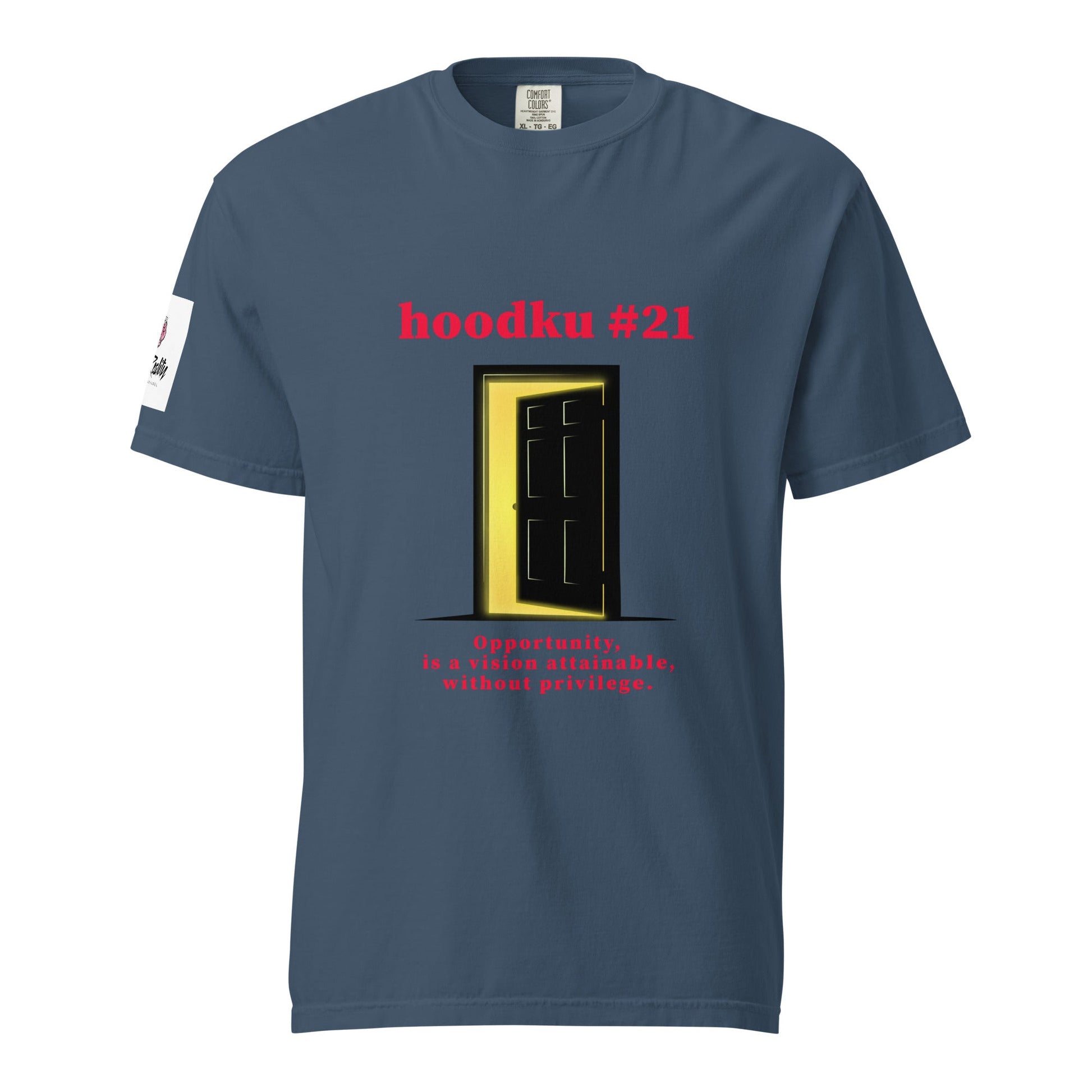hoodku 21 Men's garment - dyed heavyweight t-shirt - Stark Reality Intellectual Apparel