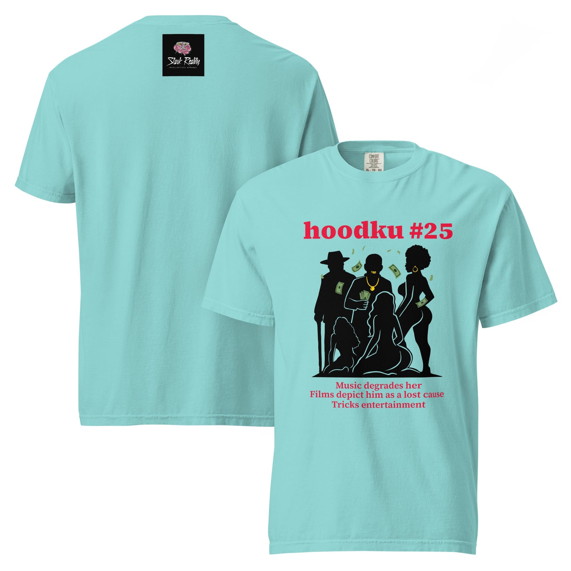 hoodku 25 garment - dyed heavyweight t-shirt - Stark Reality Intellectual Apparel