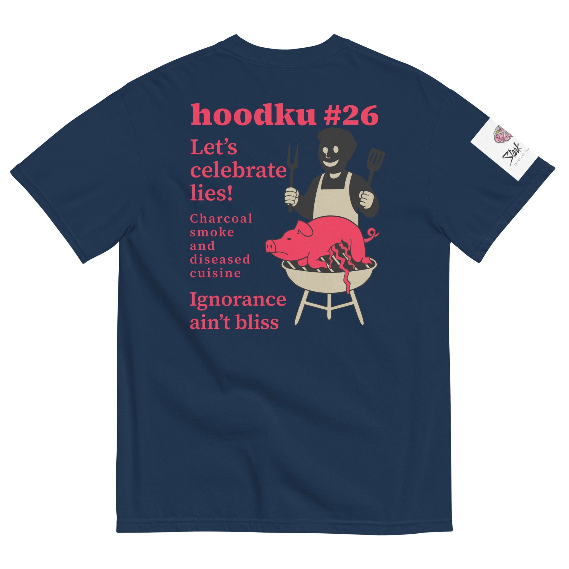 hoodku 26 garment - dyed heavyweight t-shirt - Stark Reality Intellectual Apparel