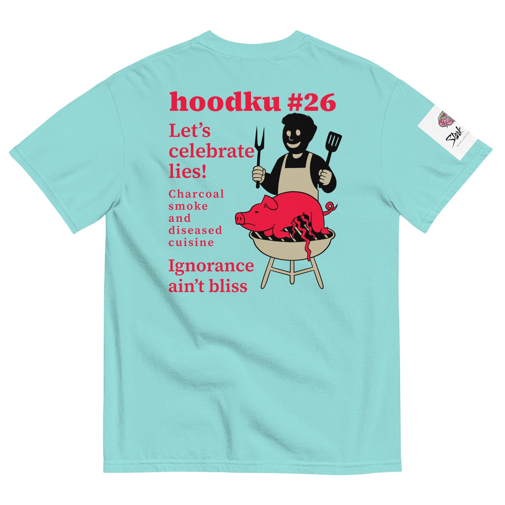 hoodku 26 garment - dyed heavyweight t-shirt - Stark Reality Intellectual Apparel