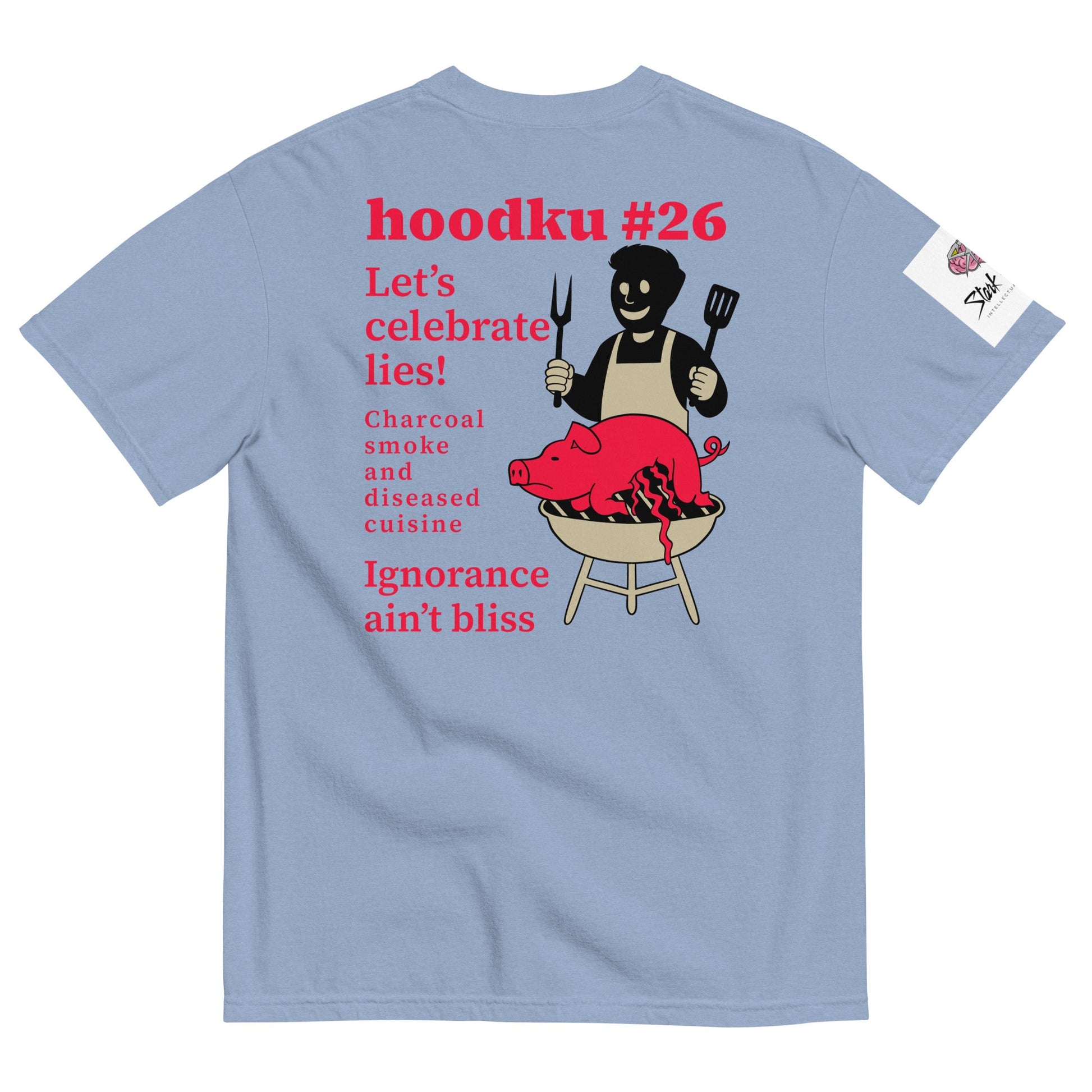 hoodku 26 garment - dyed heavyweight t-shirt - Stark Reality Intellectual Apparel