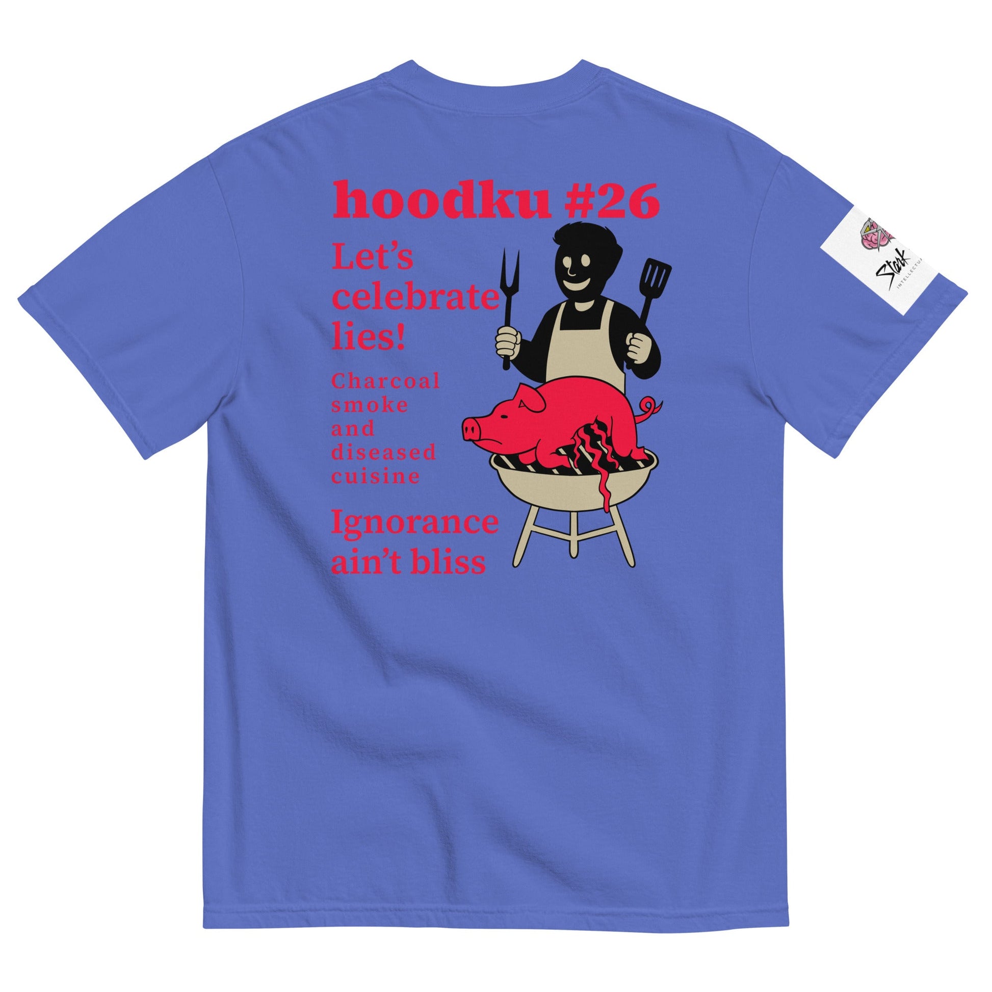 hoodku 26 garment - dyed heavyweight t-shirt - Stark Reality Intellectual Apparel