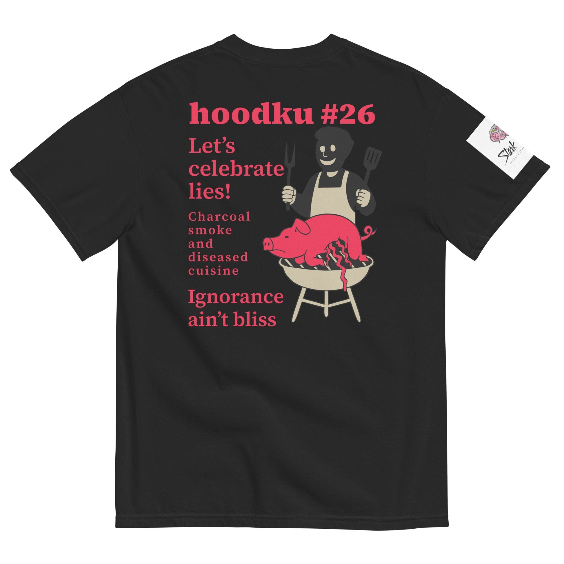 hoodku 26 garment - dyed heavyweight t-shirt - Stark Reality Intellectual Apparel