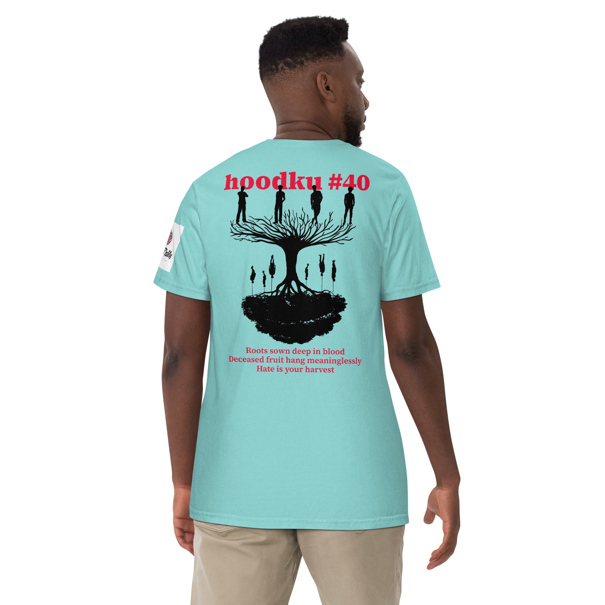 hoodku 40 garment - dyed heavyweight t-shirt - Stark Reality Intellectual Apparel