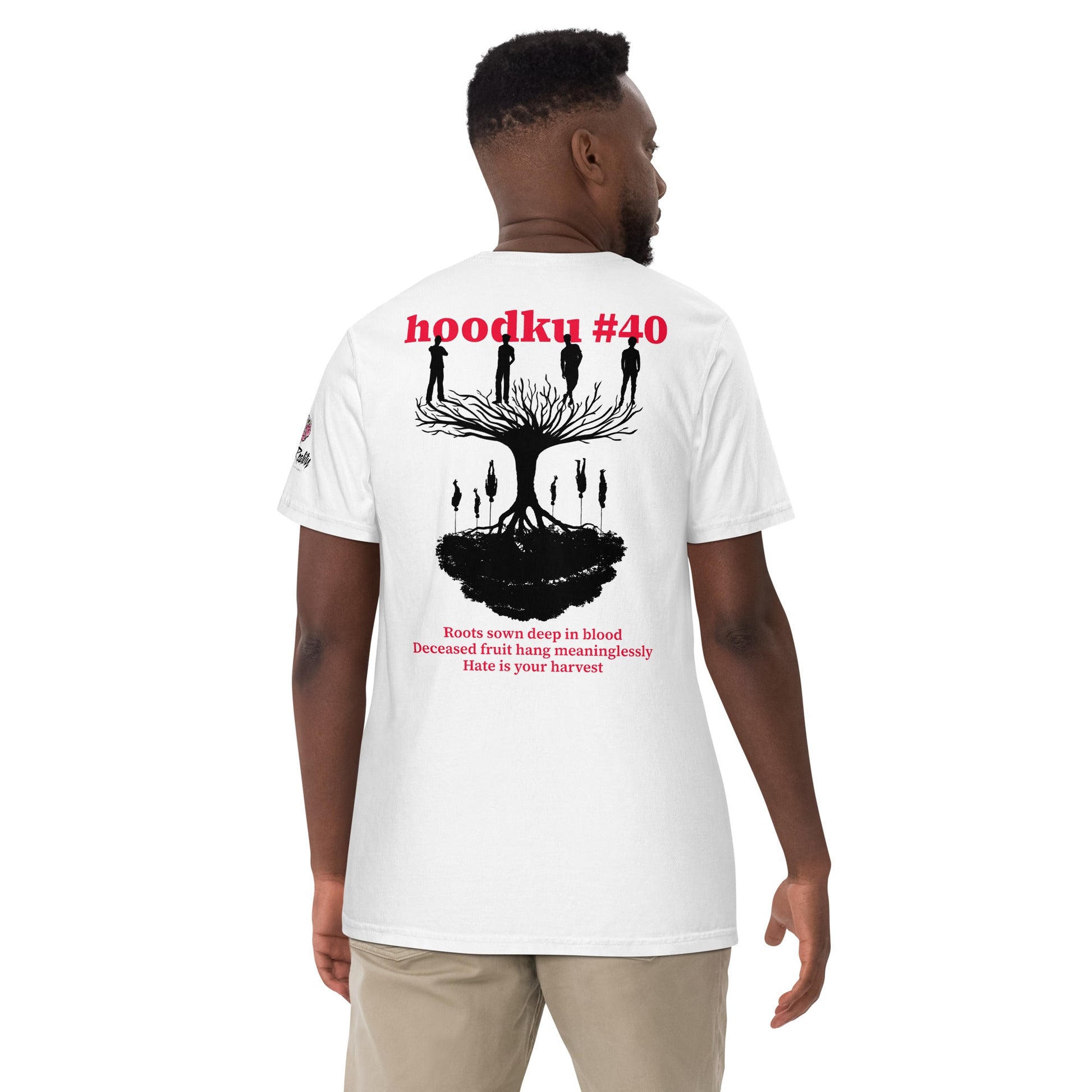 hoodku 40 garment - dyed heavyweight t-shirt - Stark Reality Intellectual Apparel