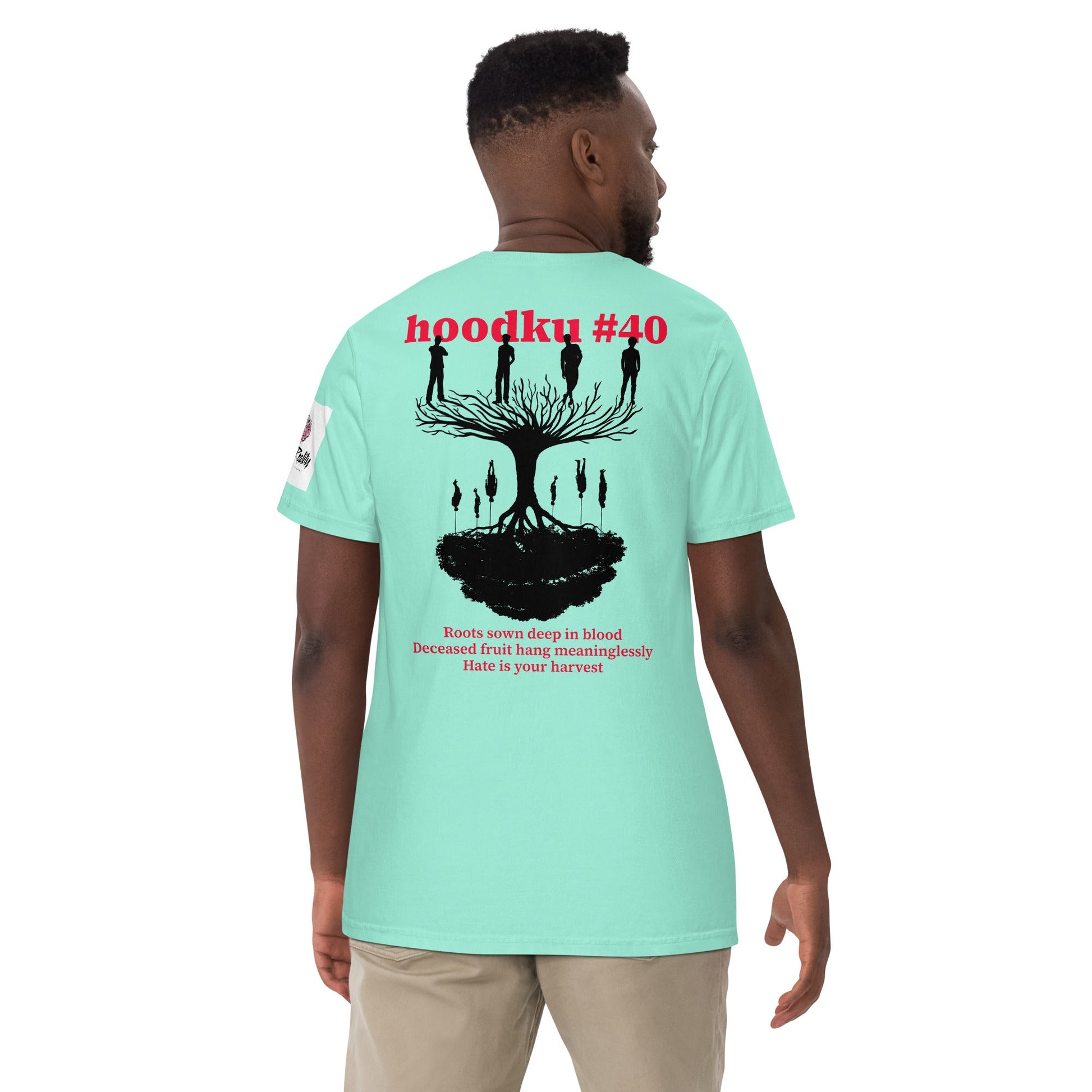 hoodku 40 garment - dyed heavyweight t-shirt - Stark Reality Intellectual Apparel