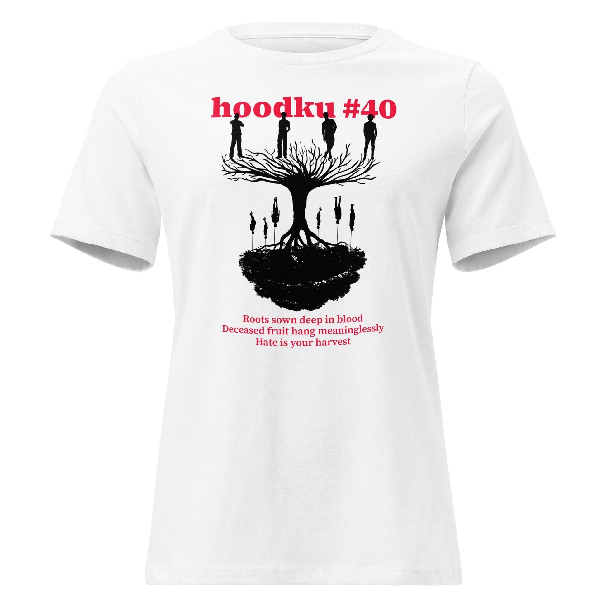 hoodku 40 Women's Relaxed T-Shirt - Stark Reality Intellectual Apparel