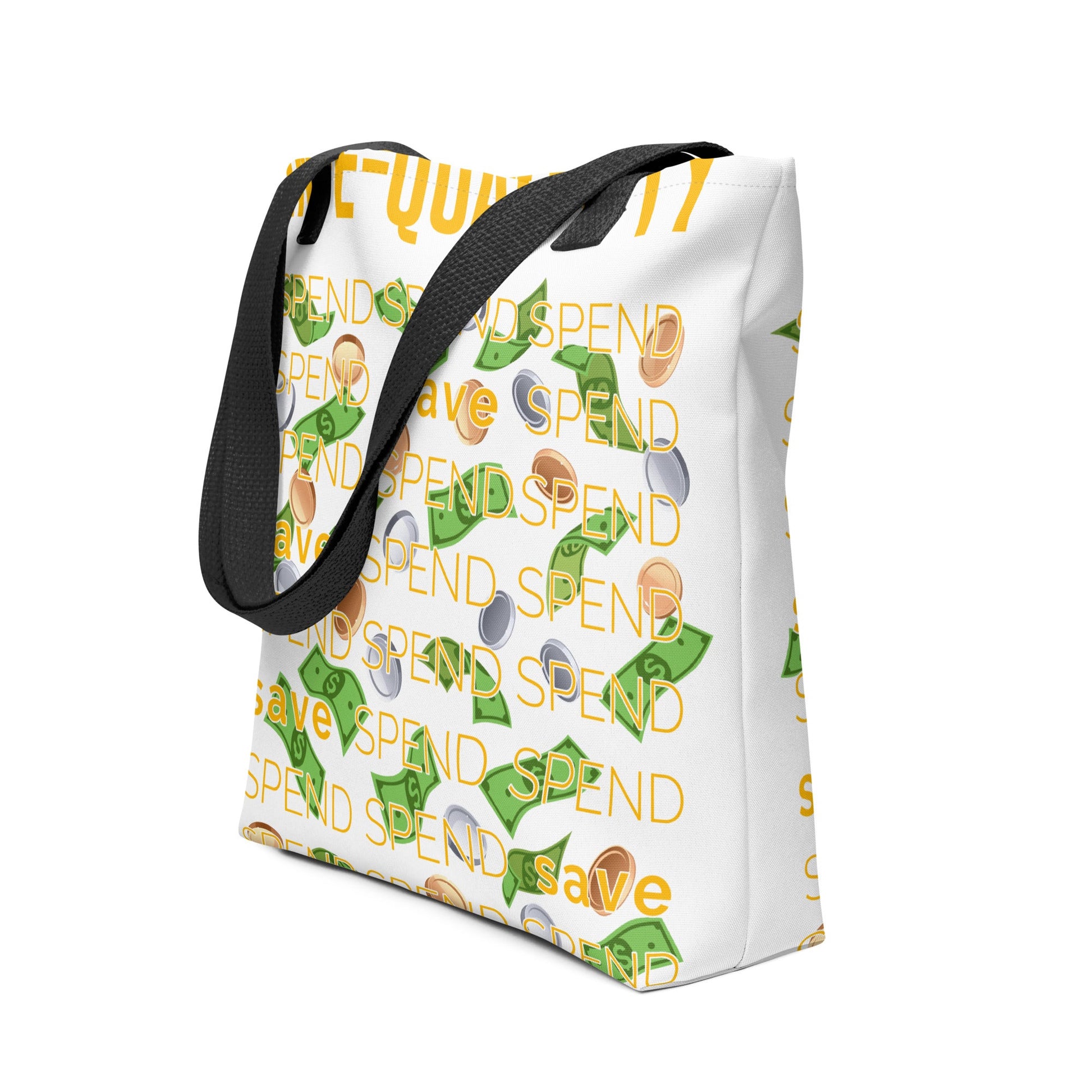 In - e - qual - i - ty Tote Bag - Stark Reality Intellectual Apparel