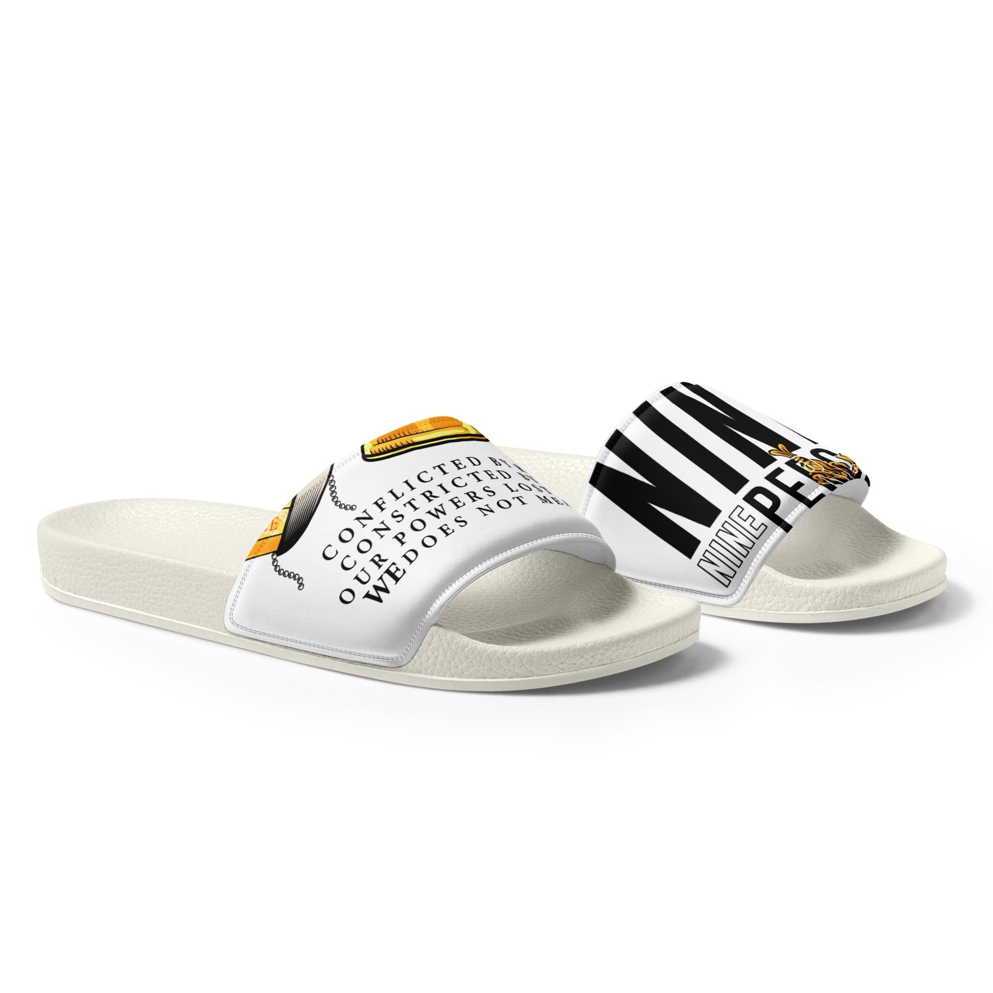 Ninety Nine Percentile Men’s slides - Stark Reality Intellectual Apparel