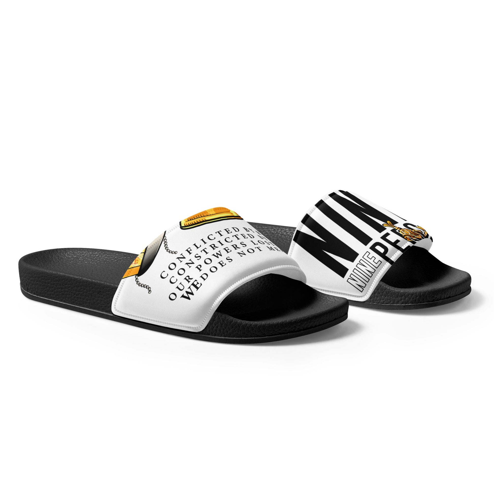 Ninety Nine Percentile Men’s slides - Stark Reality Intellectual Apparel