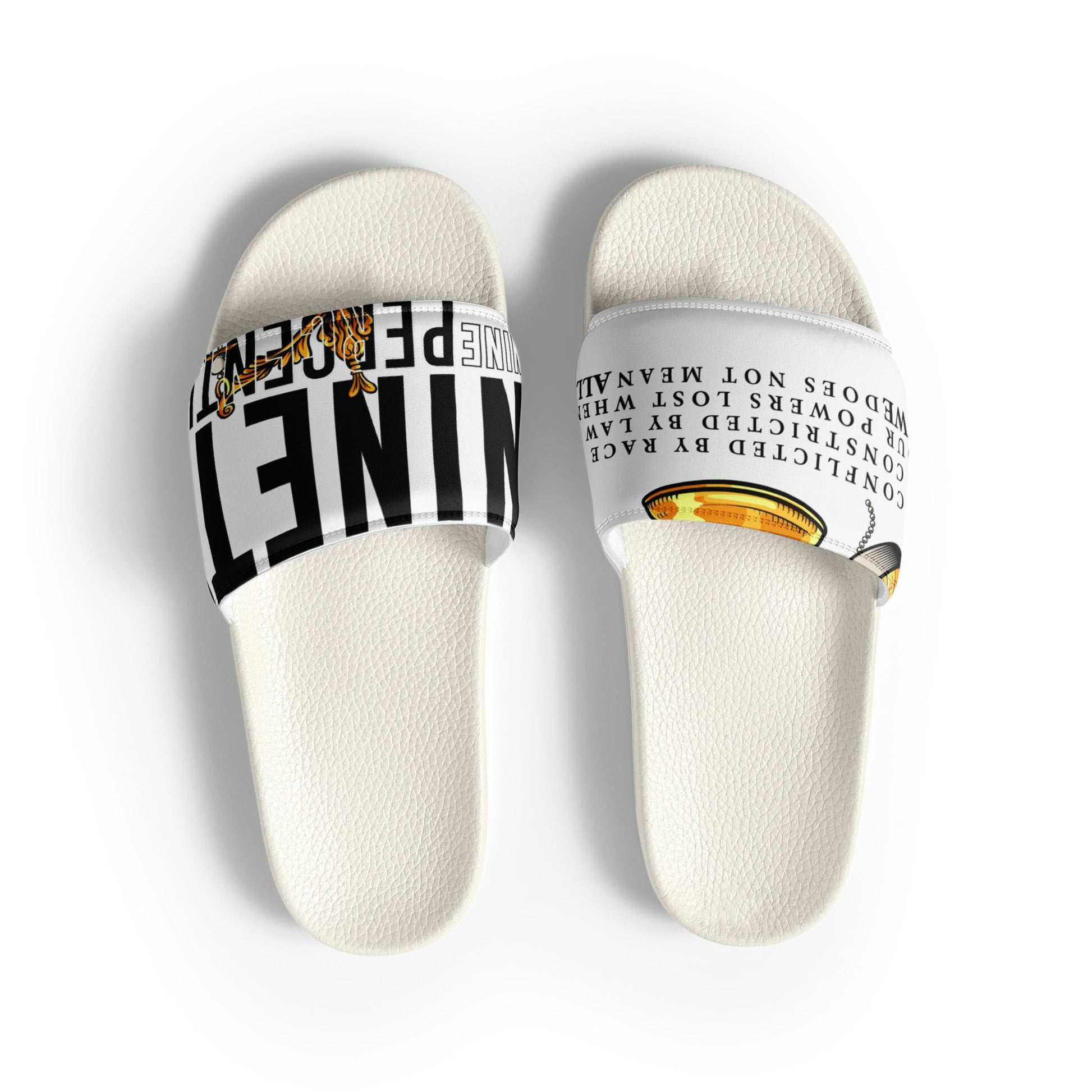 Ninety Nine Percentile Men’s slides - Stark Reality Intellectual Apparel
