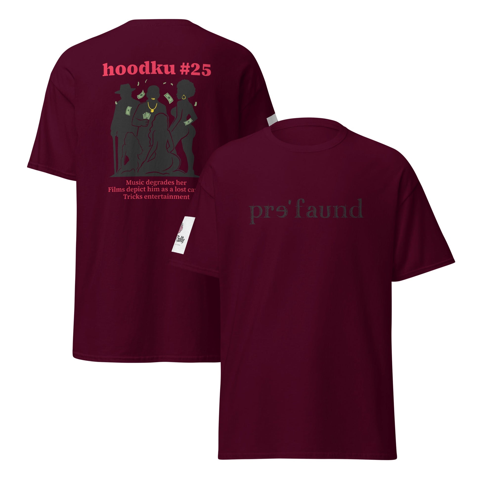 pre'faund/hoodku 25 Special Edition Women's classic tee - Stark Reality Intellectual Apparel