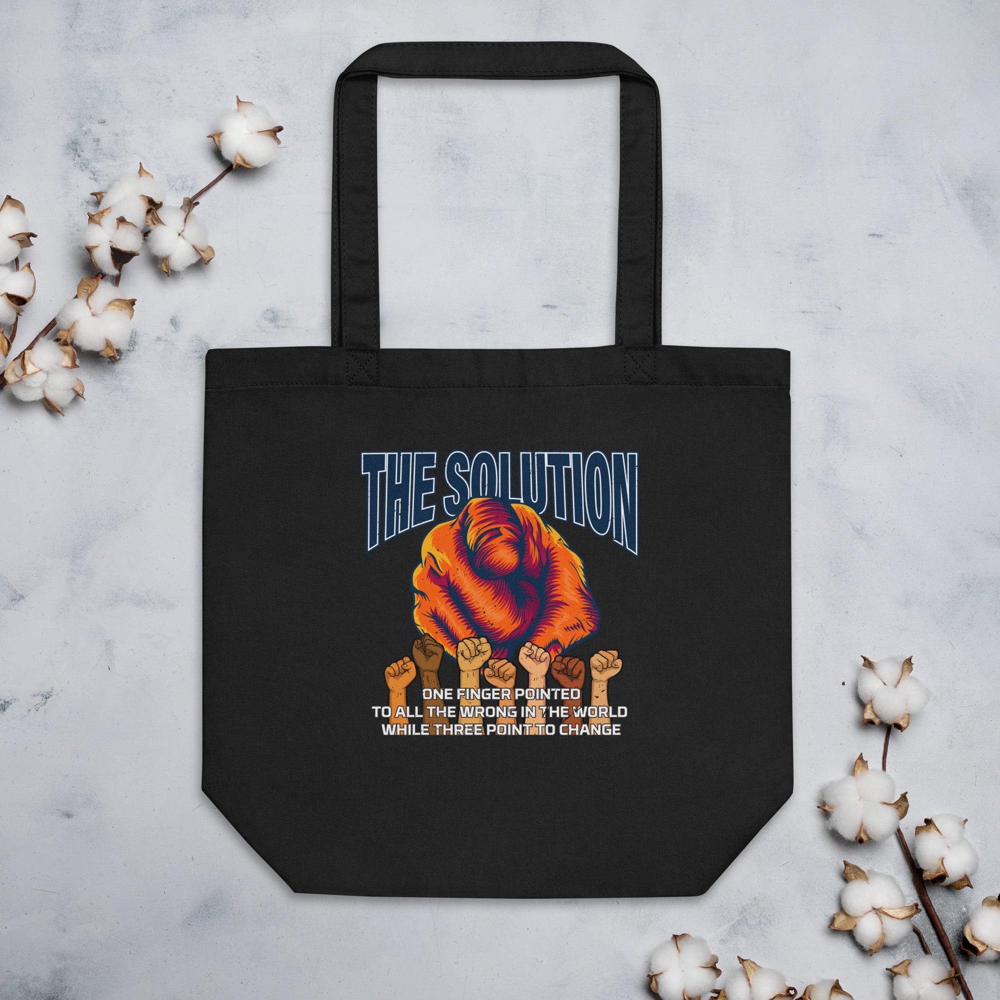 The Solution Eco Tote Bag - Stark Reality Intellectual Apparel