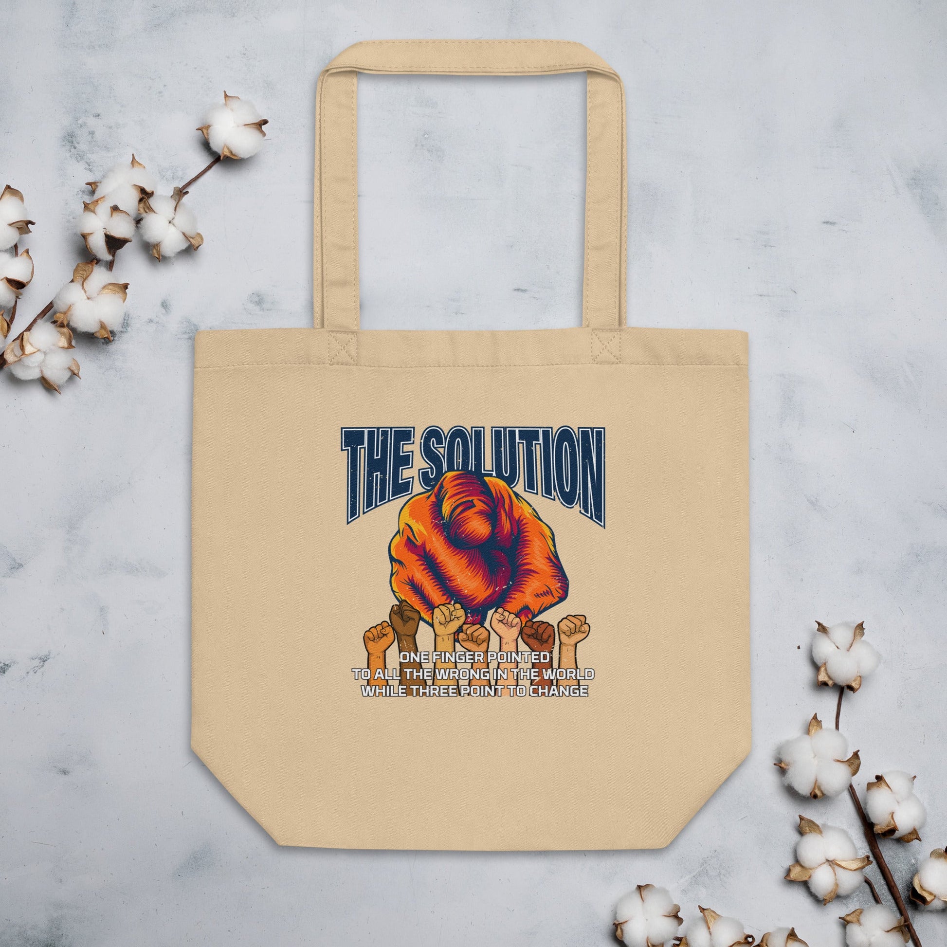 The Solution Eco Tote Bag - Stark Reality Intellectual Apparel