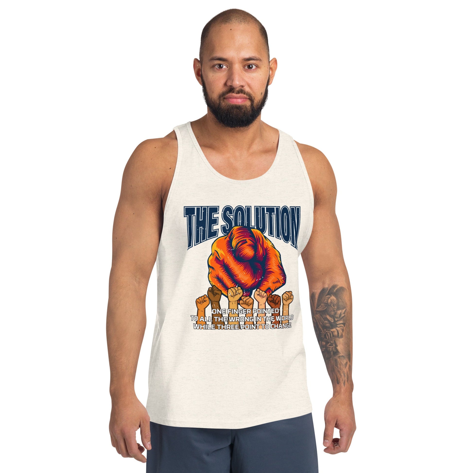 The Solution Men's Tank Top - Stark Reality Intellectual Apparel