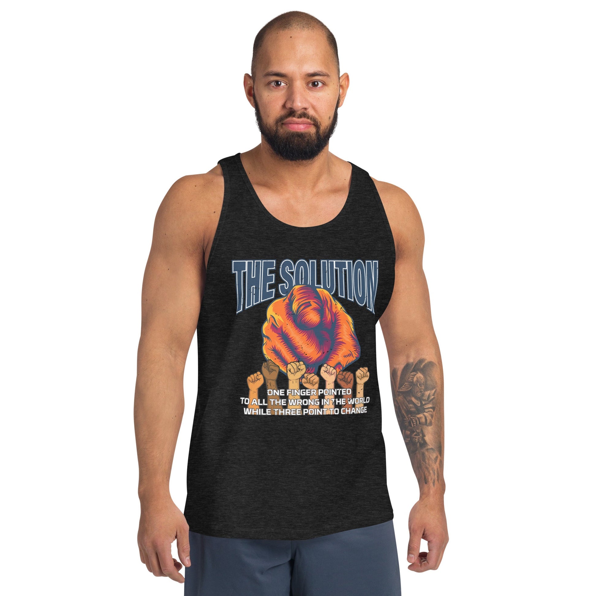 The Solution Men's Tank Top - Stark Reality Intellectual Apparel