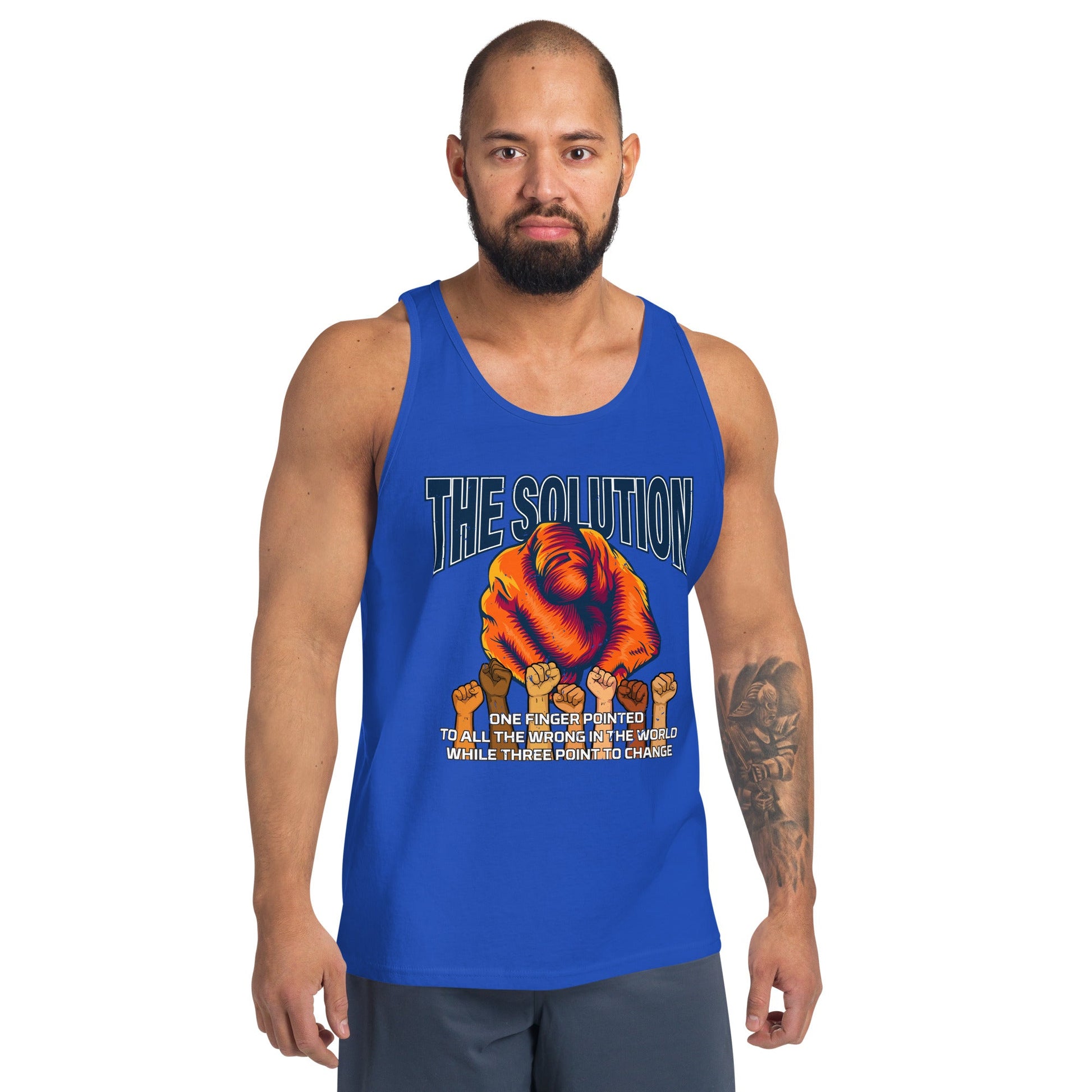 The Solution Men's Tank Top - Stark Reality Intellectual Apparel